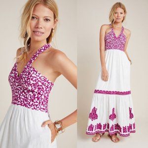 ANTHROPOLOGIE Manuela Embroidered Maxi Dress NWT